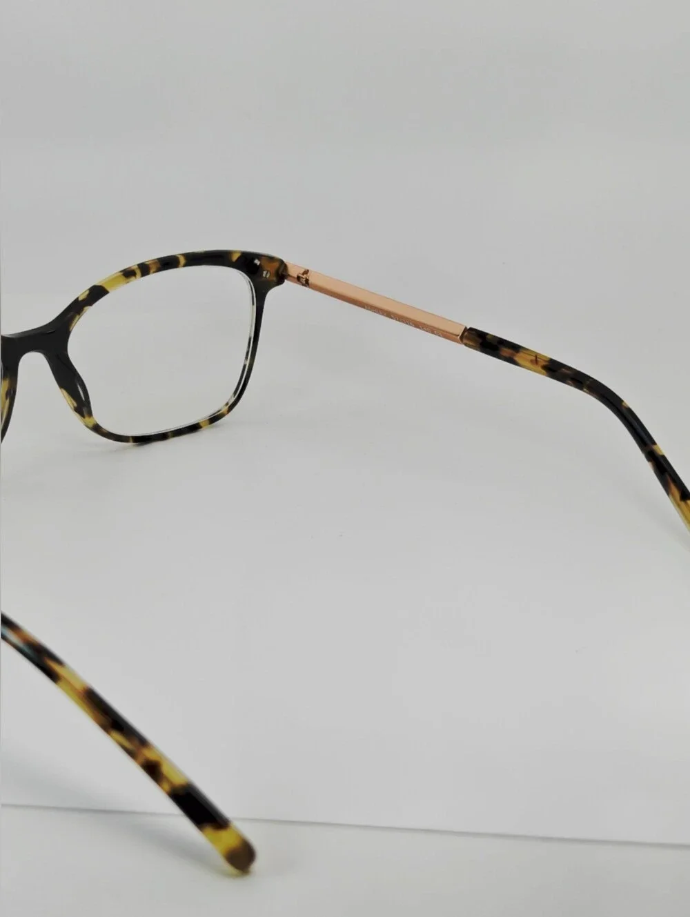 Ashley. Tortoiseshell Rose Gold Metal. Classic Tortoise